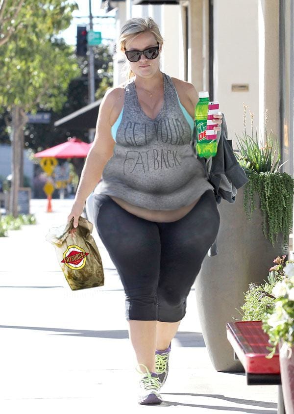 Celebrities look as plus size (9)