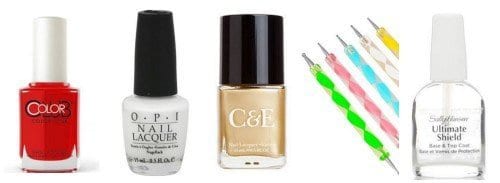 How do add a Gold Bling to your Nail Art