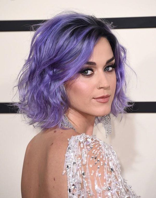 Katy Perry Purple Hairstyle