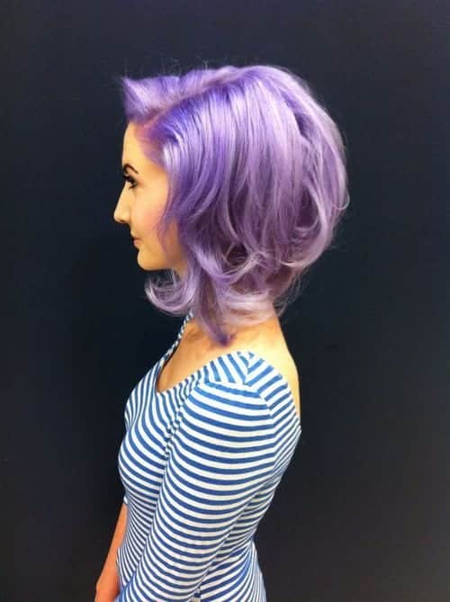 Purple Bob Hairstyle