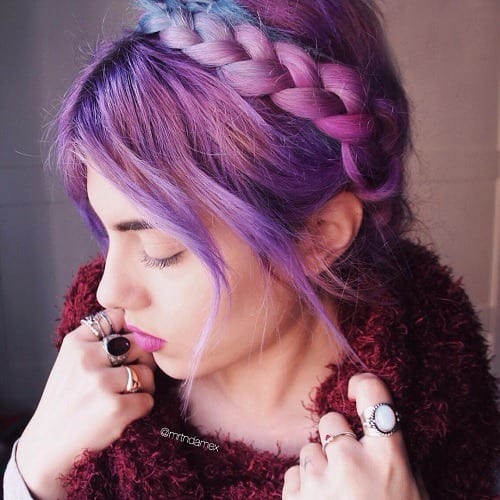 Milkmaid braid hairstyle