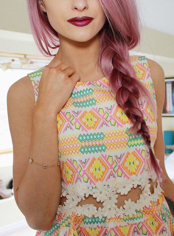 Purple and Pink hair color