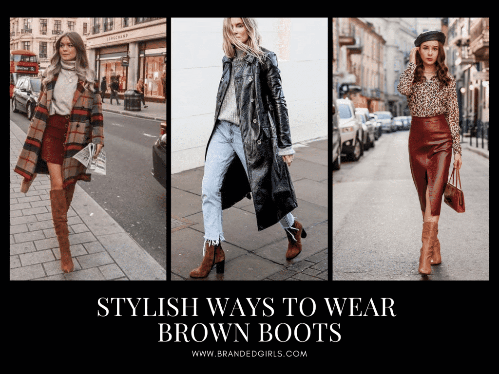 Outfit Ideas to wear brown boots 