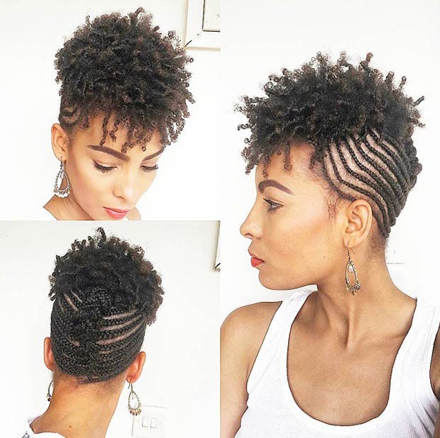 #1 - Natural Cornrow Style