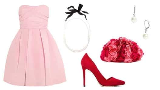 Funky Fashioned Pink and Red Combination Dresses (6)