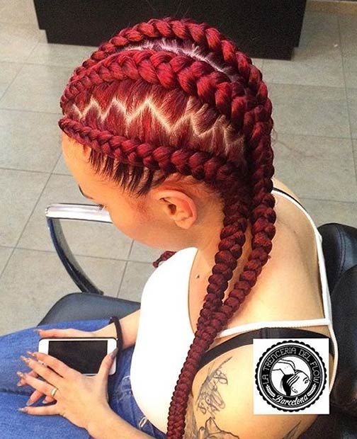 #10 - Red Cornrows