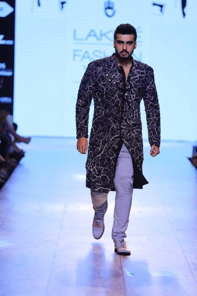 #28 - His Black Kurta Outfit at Lakme Fashion Week