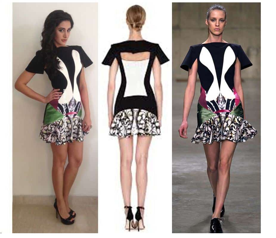 #9 - Nargis Fakhri in an Artistic London Fashion Week Outfit