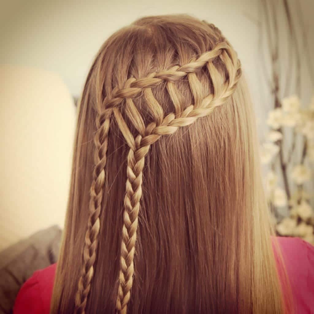 #9 - Stylish Ladder Braided Hairdo