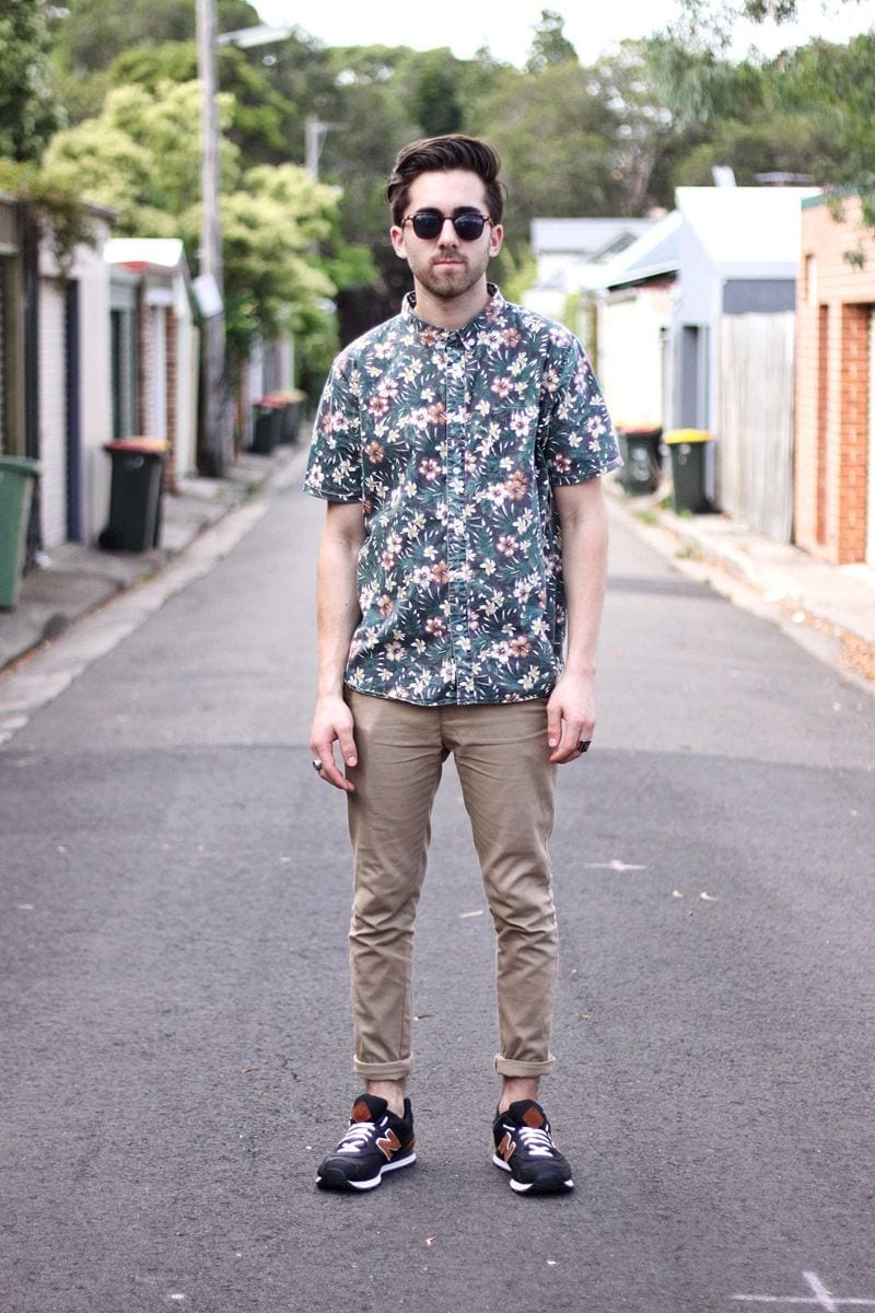 small floral printed shirt