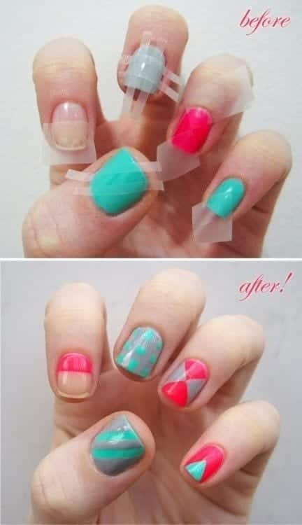 Checkered-Nail-Art-Design1