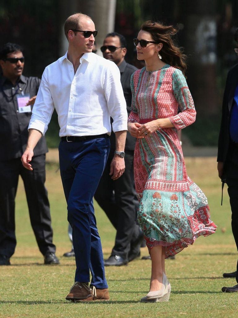 Duchess of Cambridge in cool asian prints