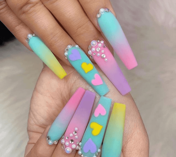 matte nail art ideas 12