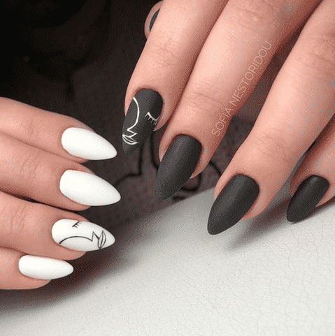 matte nail art ideas 6