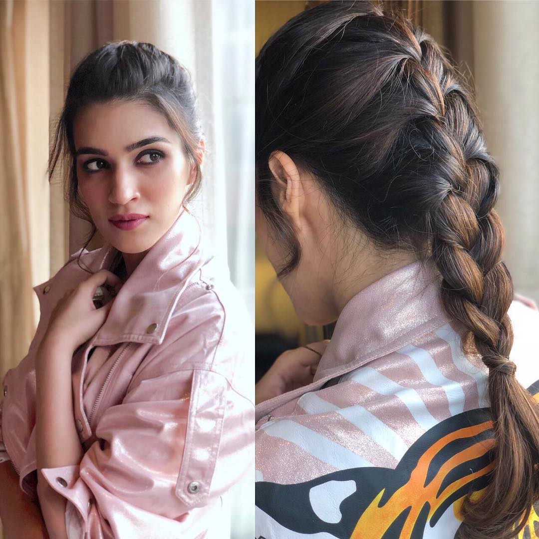 Kriti Sanon's French braid Hairstyle