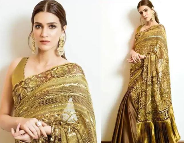 Kriti Sanon Hair style for saree