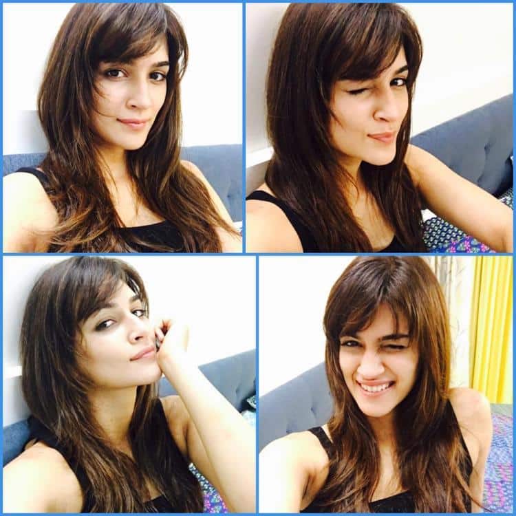 kriti sanon's cute hairstyle