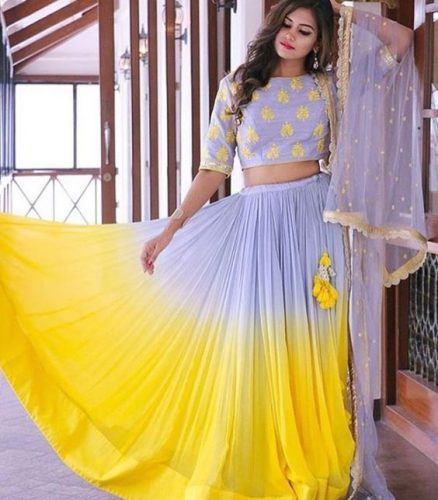 yellow wedding outfits ideas for haldi