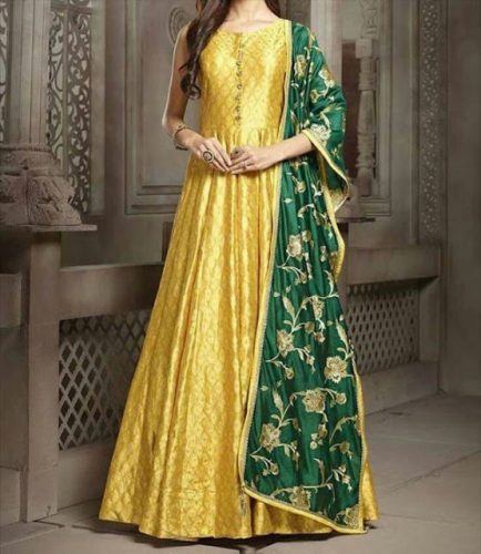 yellow wedding outfits ideas for haldi