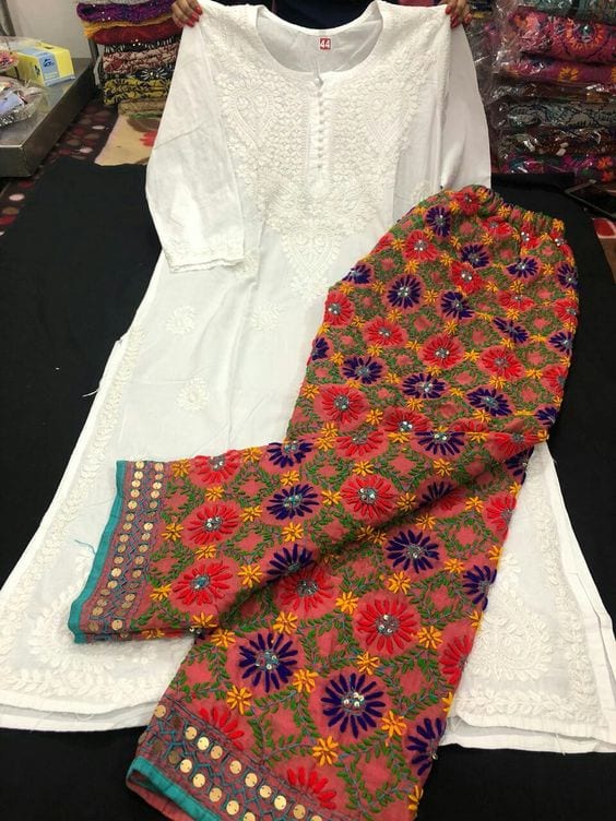 Punjabi Phulkari work Trousers