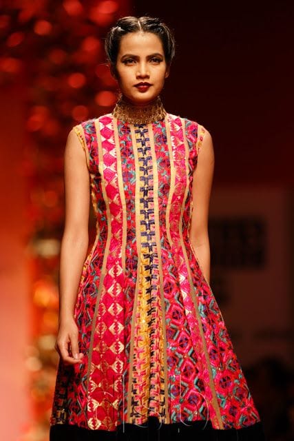 Traditional punjabi phulkari designer dress