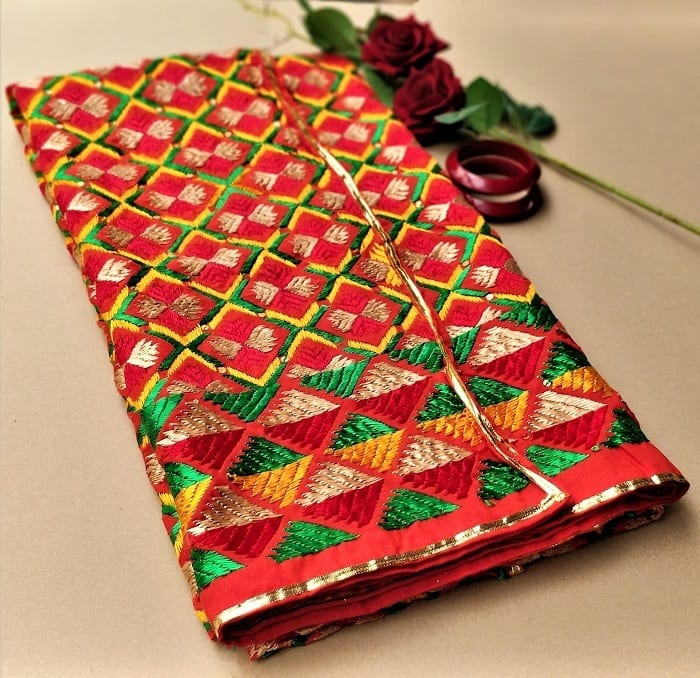 Punjabi Phulkari beautiful dupatta