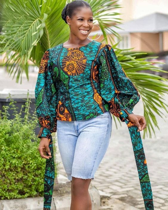 ankara blouse style 