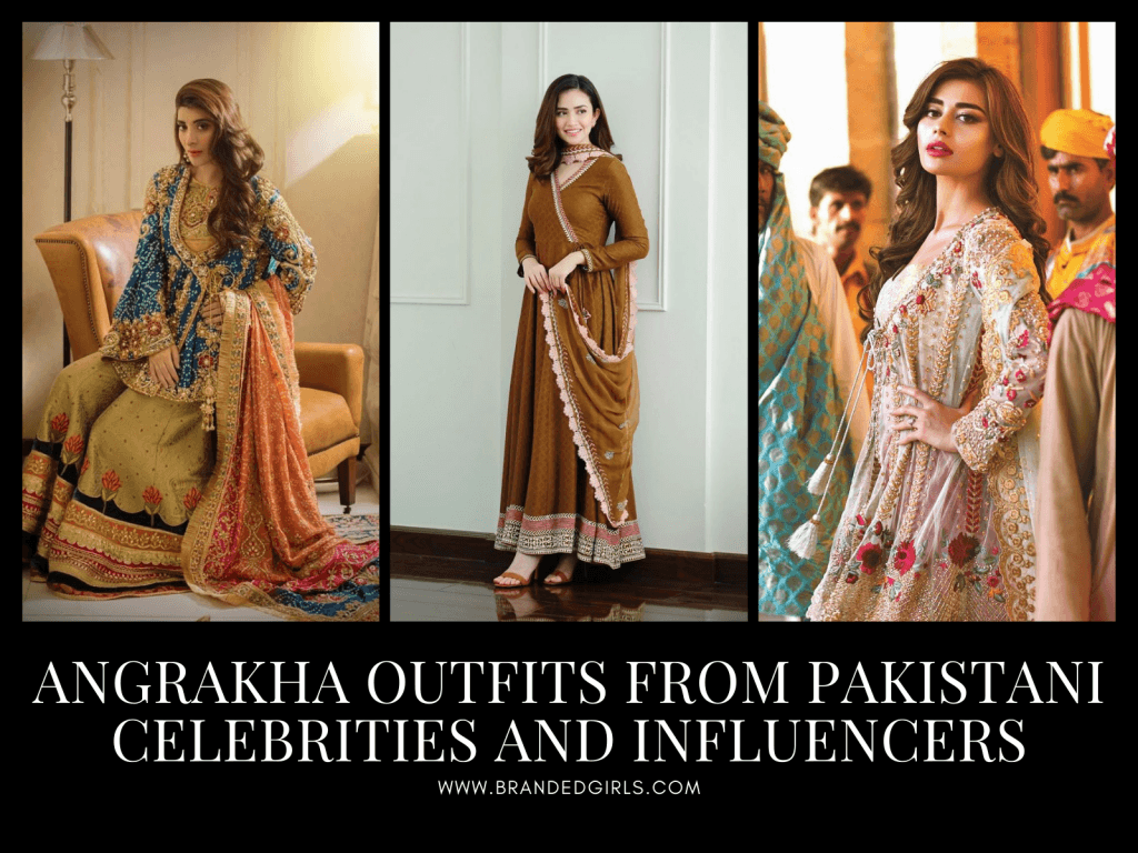 Angrakha Outfits From Pakistani Celebrities And Influencers