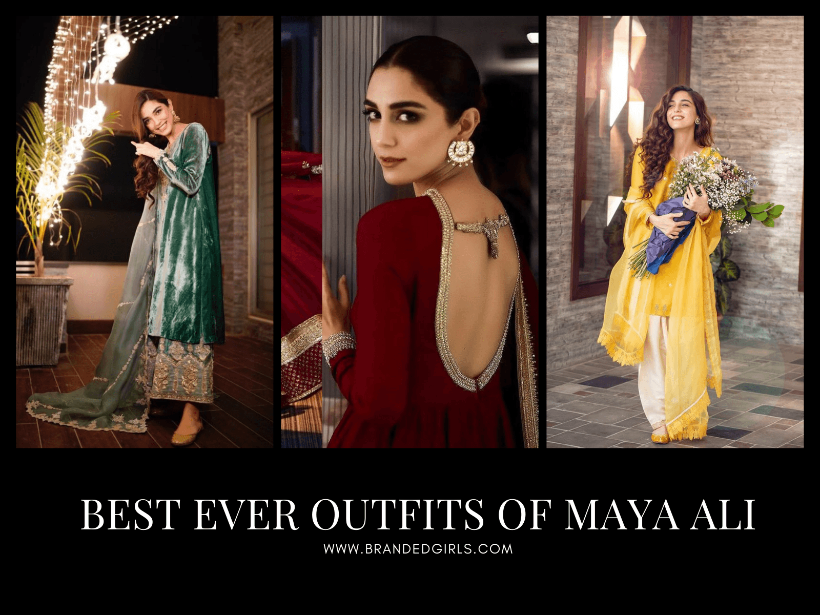 latest best dresses of maya ali