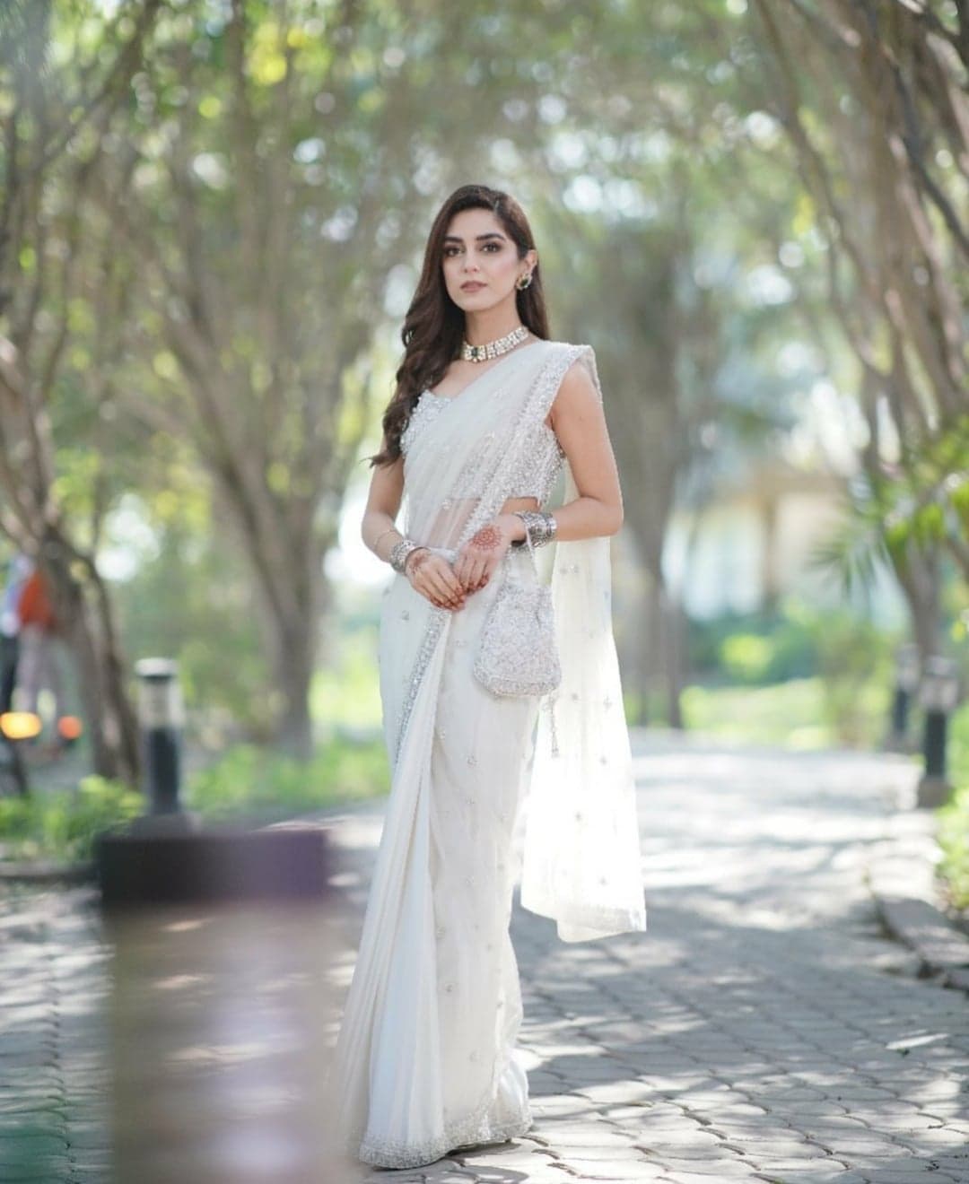 Maya ali in saree