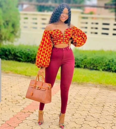 Crop Top Ankara Outfits