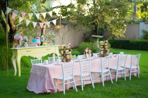 Backyard Tea Party Decor