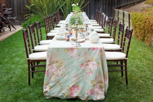 Backyard Tea Party Decor