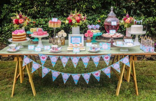 Backyard Tea Party Decor