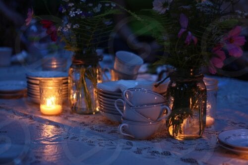 Backyard Tea Party Decor