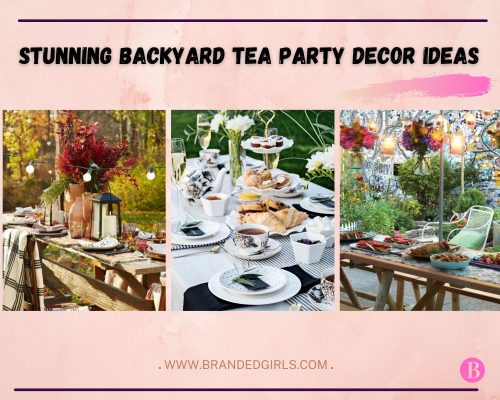 Backyard tea party decor