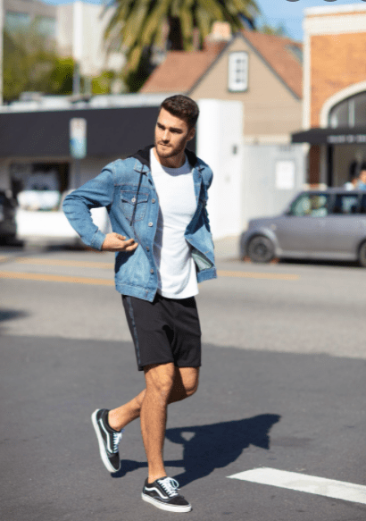 Skinny Men Shorts Outfits