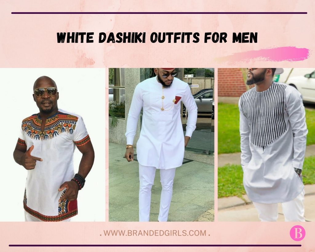 white dashiki outfits for men