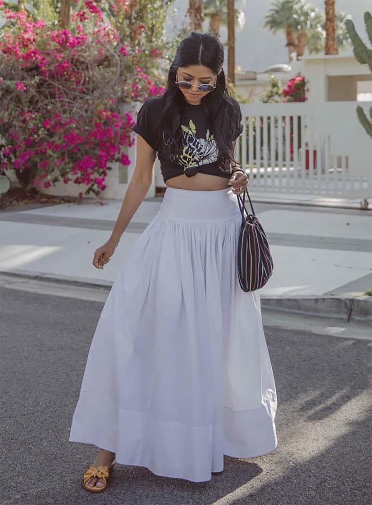 summer skirt outfits