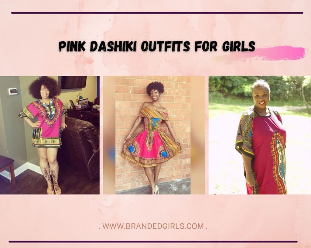 Pink Dashiki Outfits for Girls