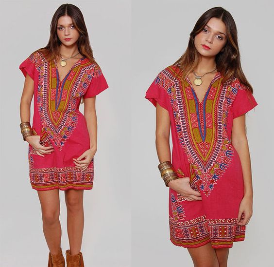 Pink Dashiki Outfits for Girls