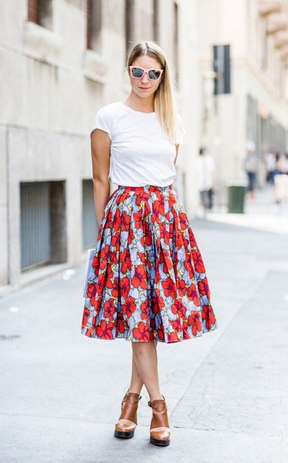 summer skirt outfit