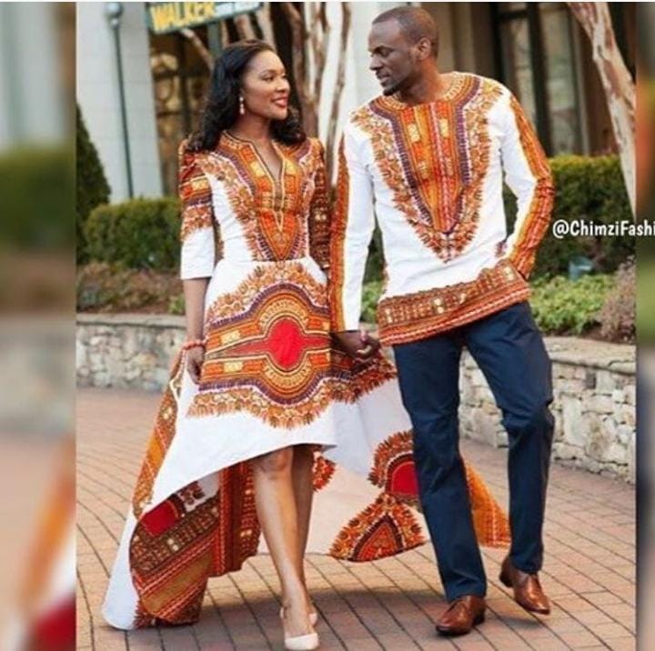 Matching Dashiki Outfits for Couples