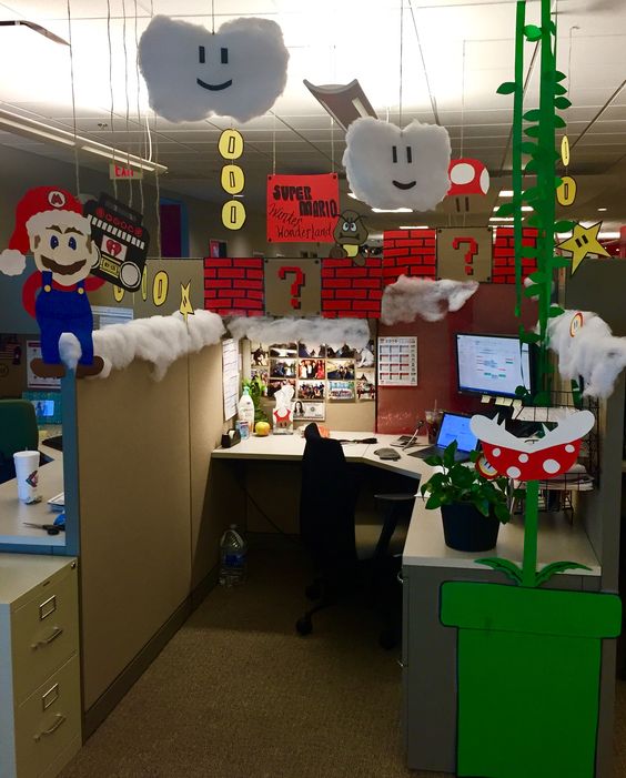 Christmas Cubicle Decoration Ideas