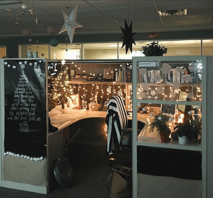 Christmas Cubicle Decoration Ideas