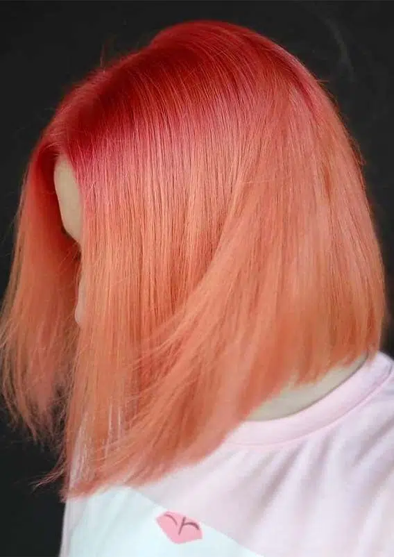 Red Orange Ombre Hair