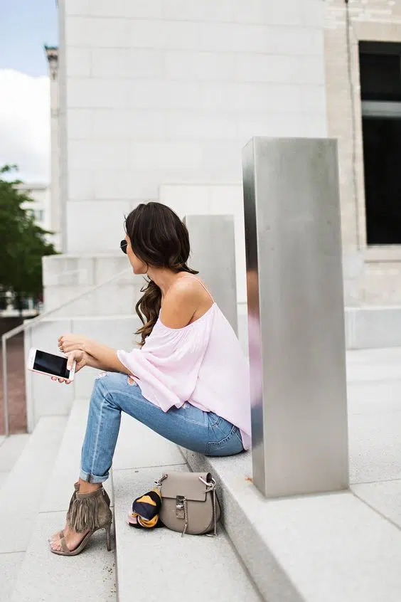 fringe heels outfits