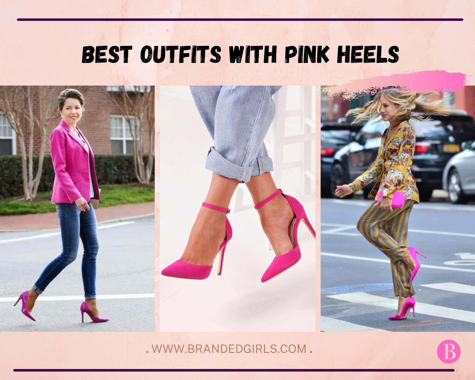 Hot Pink Heels - Pink High Heel Sandals - Square-Toe Heels - Lulus