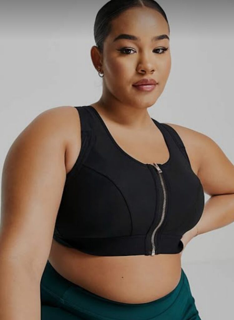 Best-zip-front-sports-bra-plus-size