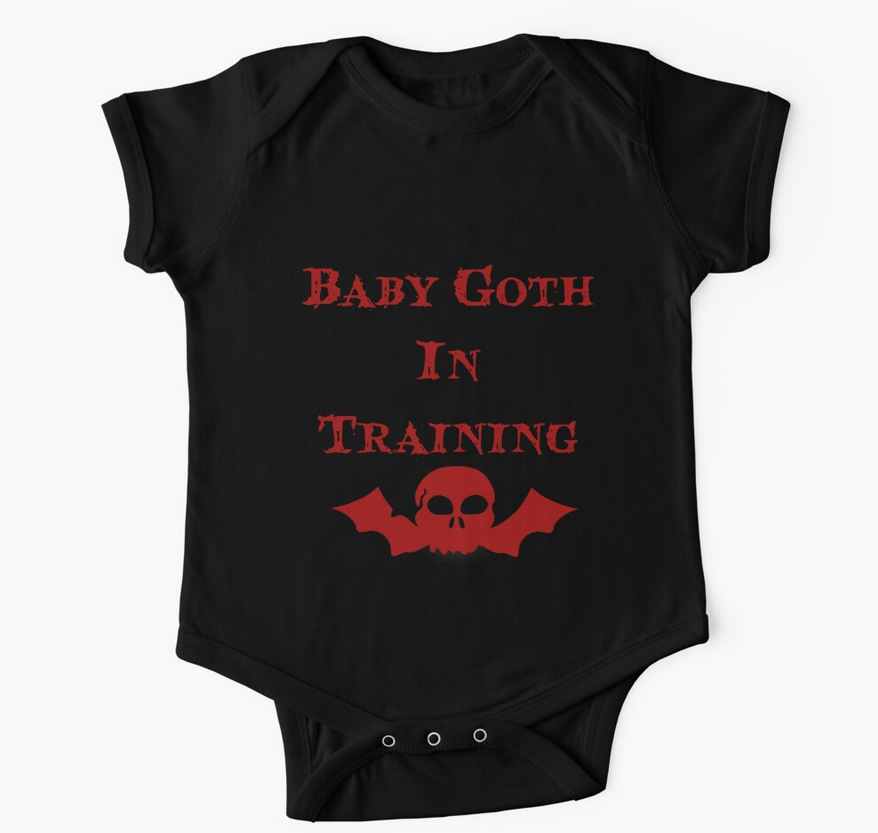 Goth baby clothes